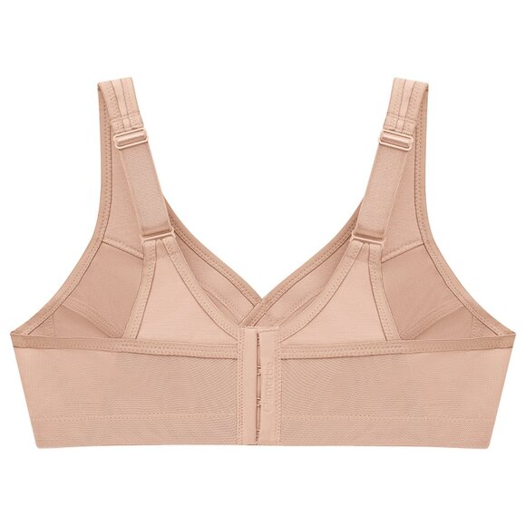 Glamorise Bra 50B Full-Figure Active Support Magic Lift Cotton Blend Nude NEW - Picture 14 of 17